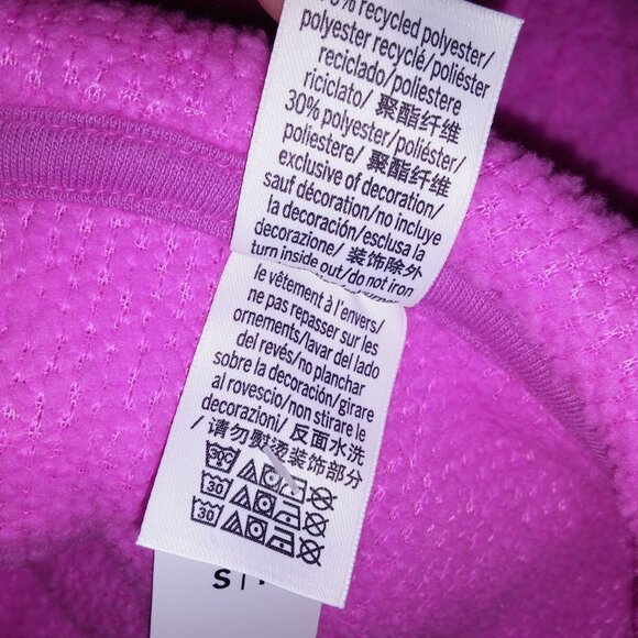 Victoria Secret PINK Hoodie Sweater Sherpa Pink Solid Thick Cozy Pullover - Picture 10 of 10